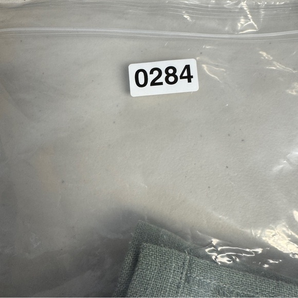 Soft Surroundings Green Ramie Long Tunic Coat Boho Chic Military Jacket Size M - Picture 16 of 16